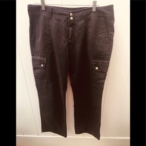 Chaps size 14 cargo pants brown like new